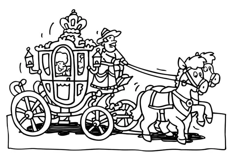 Dibujo para colorear Carroza - Img 18779