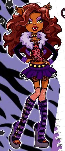 Dibujo para colorear de clawdeen wolf monster high Dibujo para colorear de clawdeen wolf monster high