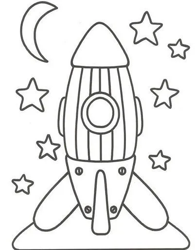 dibujo para colorear cohete estrellas | Ideas Costura | Pinterest dibujo para colorear cohete estrellas | Ideas Costura | Pinterest