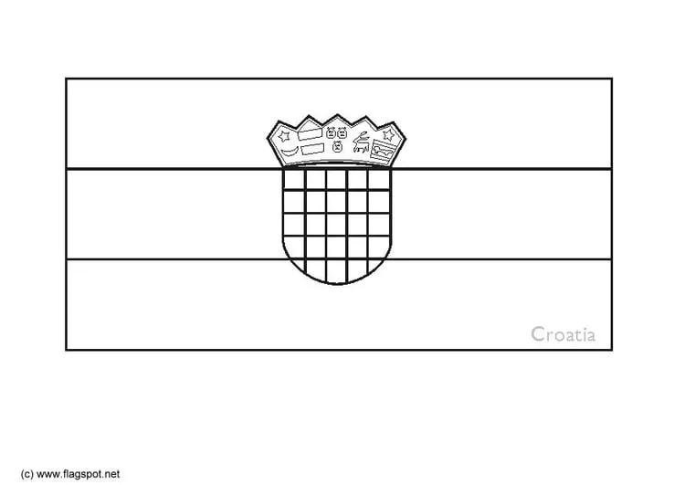 Dibujo para colorear Croacia - Img 6374