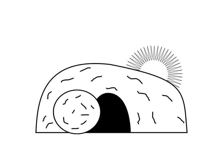Dibujo para colorear Cueva vacía - Img 10173 Dibujo para colorear Cueva vacía - Img 10173
