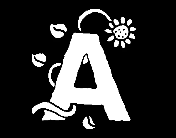 Dibujo de A para Colorear - Dibujos.net