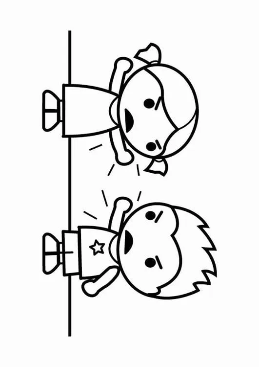 Dibujo para colorear discusión - Dibujos Para Imprimir Gratis - Img 24025 Dibujo para colorear discusión - Dibujos Para Imprimir Gratis - Img 24025