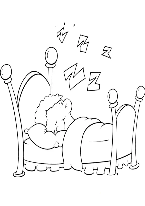 Dibujo para colorear de dormir | Dibujos para colorear Dibujo para colorear de dormir | Dibujos para colorear