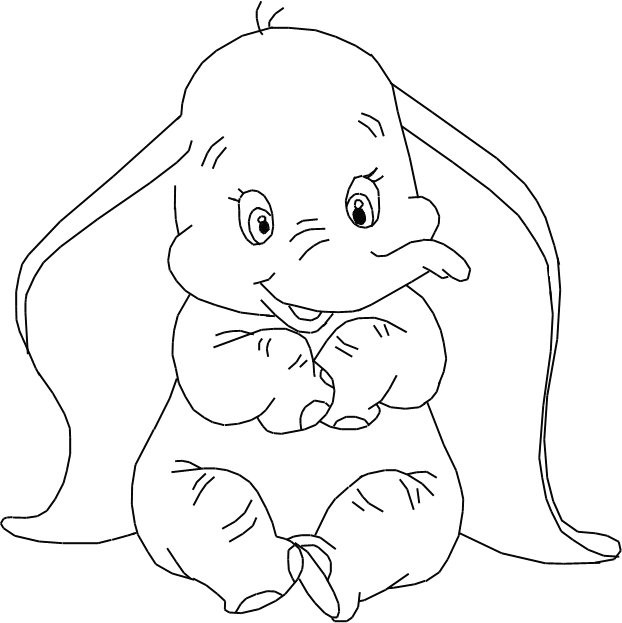 Dibujo para colorear de Dumbo | Dibujos de Disney Dibujo para colorear de Dumbo | Dibujos de Disney