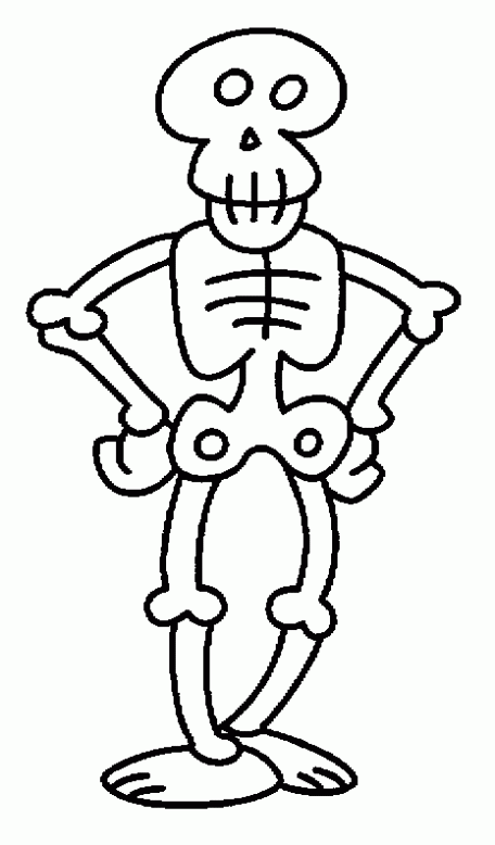 Dibujo para colorear de un esqueleto humano - Imagui Dibujo para colorear de un esqueleto humano - Imagui