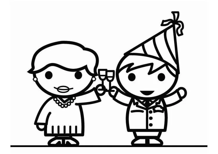 Dibujo para colorear Feliz Año Nuevo ! - Dibujos Para Imprimir Gratis - Img 26430 Dibujo para colorear Feliz Año Nuevo ! - Dibujos Para Imprimir Gratis - Img 26430