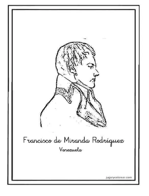 Dibujo para colorear de Francisco de Miranda Rodríguez – Desontis Dibujo para colorear de Francisco de Miranda Rodríguez – Desontis