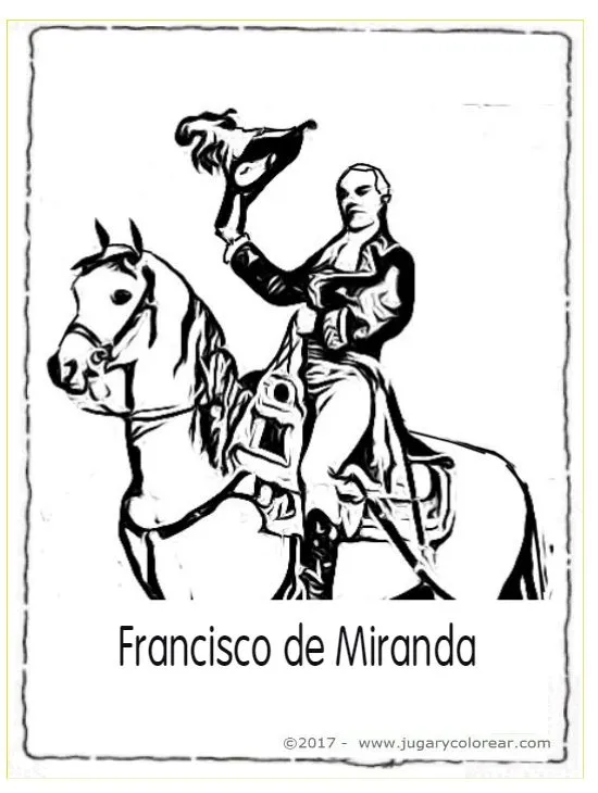 Dibujo para colorear de Francisco Miranda Rodríguez - Jugar y Colorear Dibujo para colorear de Francisco Miranda Rodríguez - Jugar y Colorear