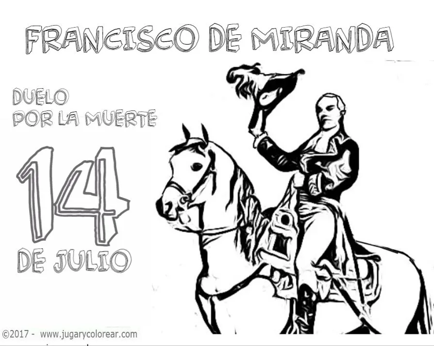 Dibujo para colorear de Francisco Miranda Rodríguez - Jugar y Colorear Dibujo para colorear de Francisco Miranda Rodríguez - Jugar y Colorear