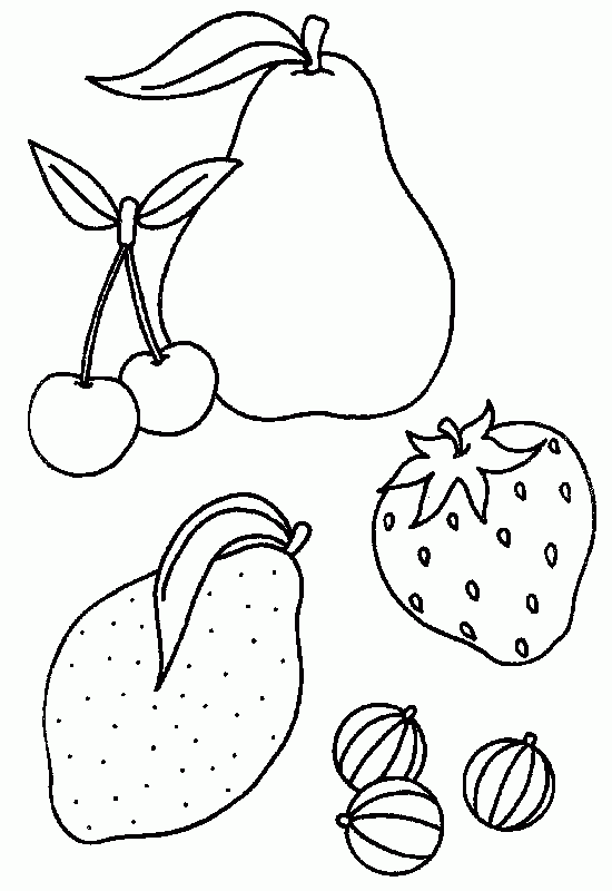Dibujo para colorear Frutero 02
