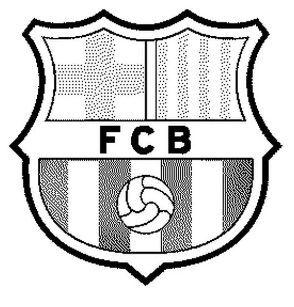 Dibujo para colorear Futbol : FC Barcelona 17 Dibujo para colorear Futbol : FC Barcelona 17
