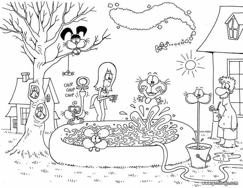 Dibujo para colorear GATURRO Y AMIGOS - Dibujos para colorear gratis ...