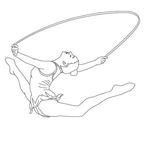 Dibujos para colorear gimnasia ritmica - Imagui