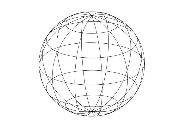Dibujo para colorear Globo terráqueo - Img 15633