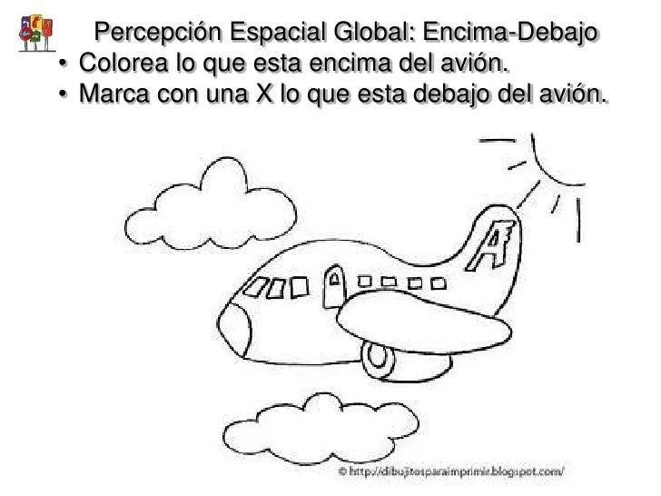 Encima debajo para colorear infantil - Imagui Encima debajo para colorear infantil - Imagui