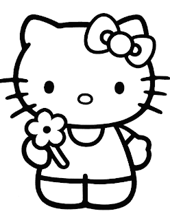 DIBUJO PARA COLOREAR INFANTIL DE LA HELLO KITTY FLORECILLA ... DIBUJO PARA COLOREAR INFANTIL DE LA HELLO KITTY FLORECILLA ...
