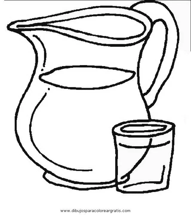 con vaso de agua Colouring Pages (page 3)