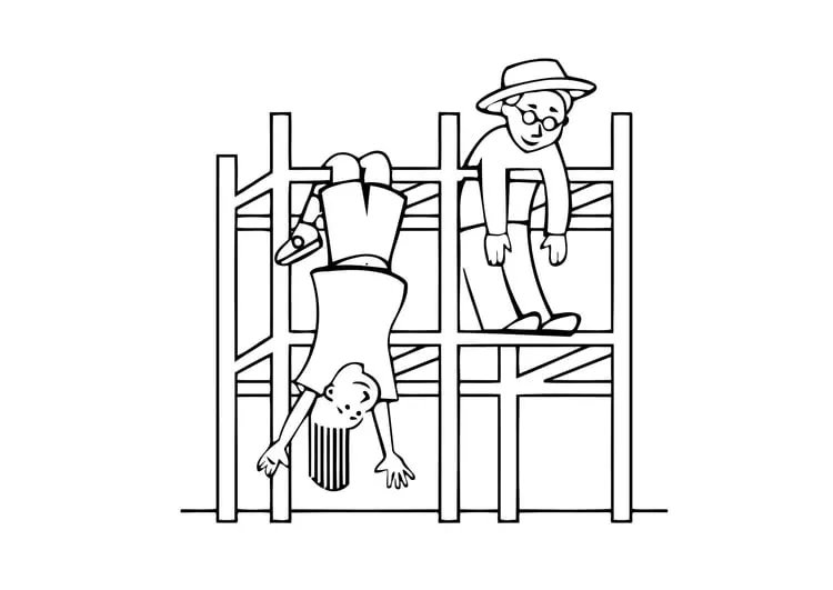 Dibujo para colorear Juego para trepar - parque infantil - Img 11337 Dibujo para colorear Juego para trepar - parque infantil - Img 11337