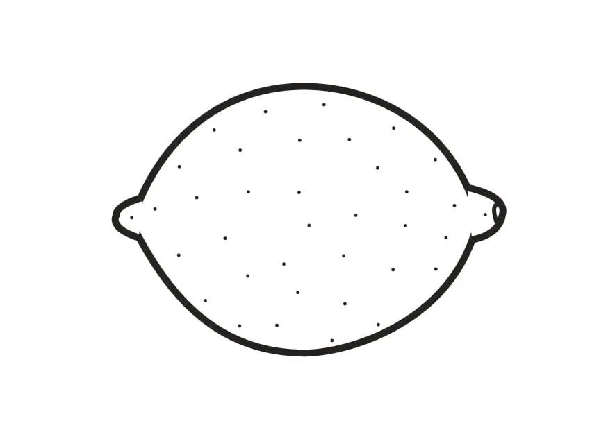 Dibujo para colorear limón - Img 23179