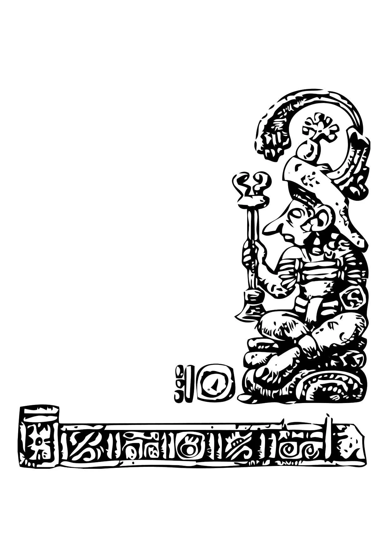 Dibujo para colorear Maya - Dibujos Para Imprimir Gratis - Img 11345