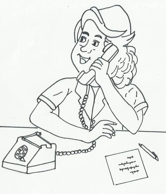 SECRETARIA para colorear - Imagui