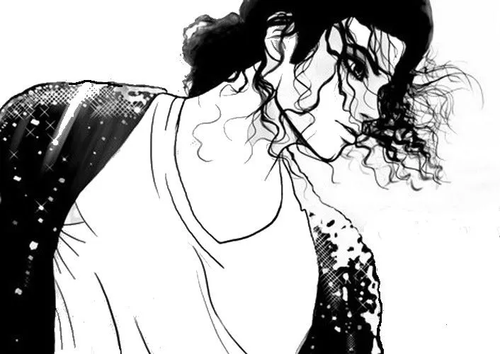 Dibujo para colorear Michael Jackson 10