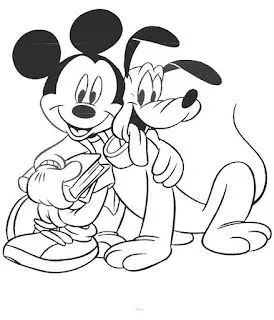 DIBUJO PARA COLOREAR DE MIKEY Y PLUTO : ACTIVIDADES PARA NIÑOS DIBUJO PARA COLOREAR DE MIKEY Y PLUTO : ACTIVIDADES PARA NIÑOS