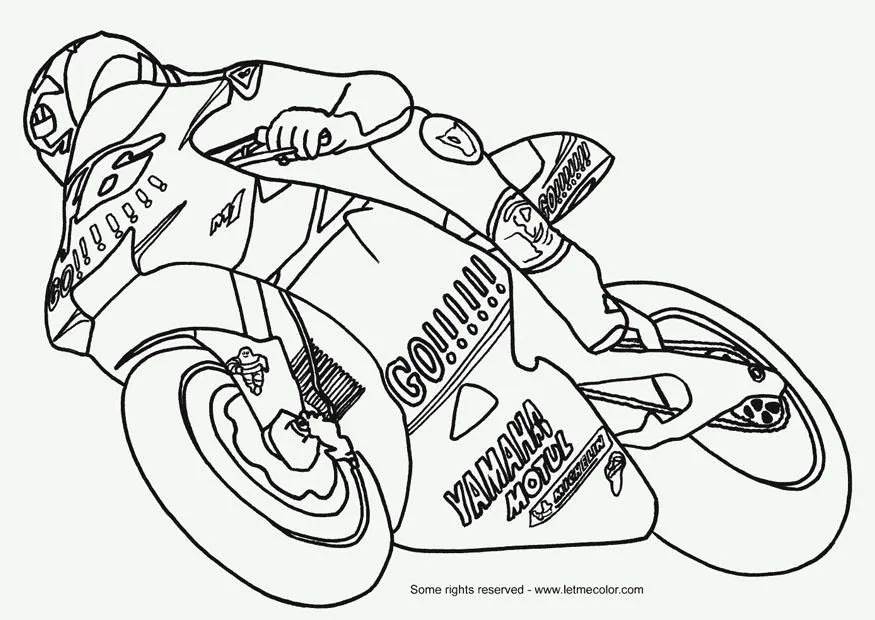 Dibujo para colorear Moto - Img 9792