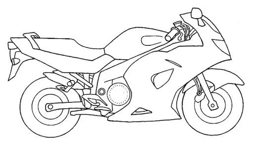 Dibujo para colorear de motos - Imagui