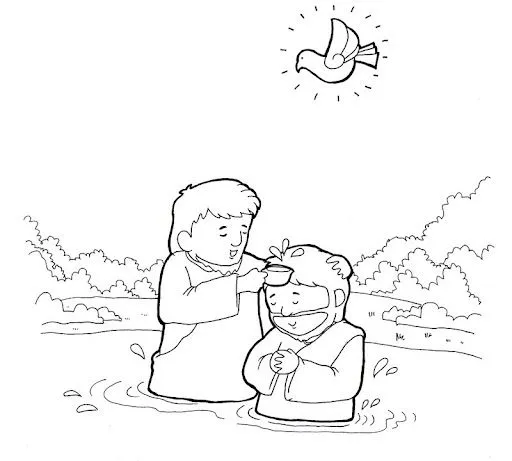 DIBUJO PARA COLOREAR DE NIÑO EN BAUTISMO - Imagui