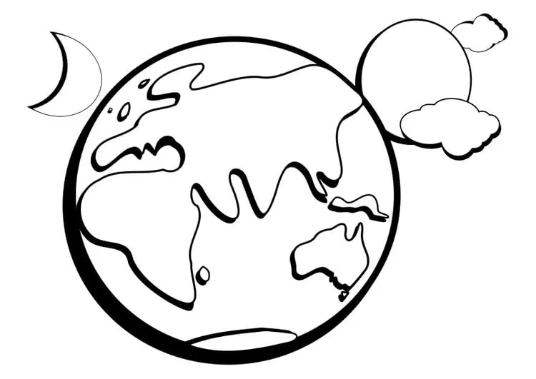 Dibujo para colorear noche y día - Dibujos Para Imprimir Gratis - Img 25720 Dibujo para colorear noche y día - Dibujos Para Imprimir Gratis - Img 25720