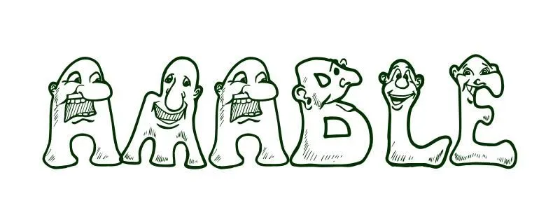Dibujo para colorear Nombre Amable