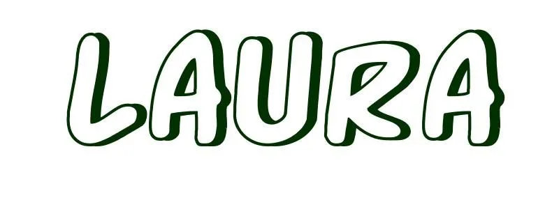 Dibujo para colorear Nombre Laura