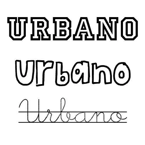Dibujo para colorear del nombre Urbano - Nombres del santo de Mayo ... Dibujo para colorear del nombre Urbano - Nombres del santo de Mayo ...