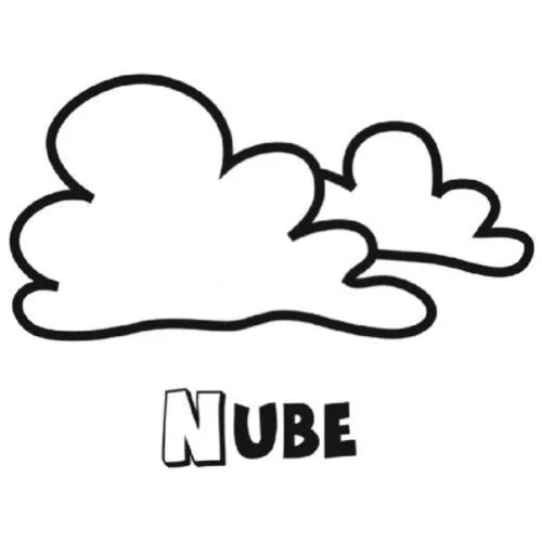 Dibujo para colorear de unas nubes - Dibujos para colorear del ... Dibujo para colorear de unas nubes - Dibujos para colorear del ...