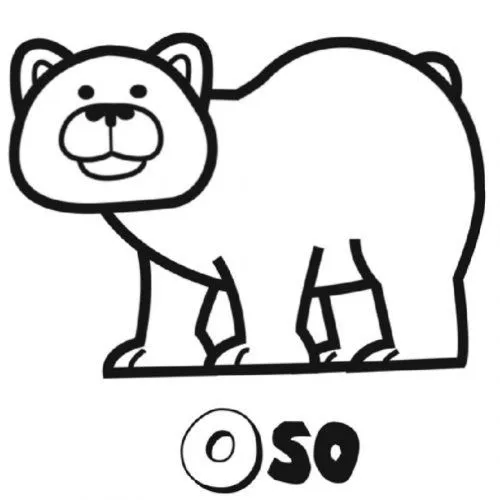 Dibujo para colorear de oso pardo - Dibujos para colorear de los ...