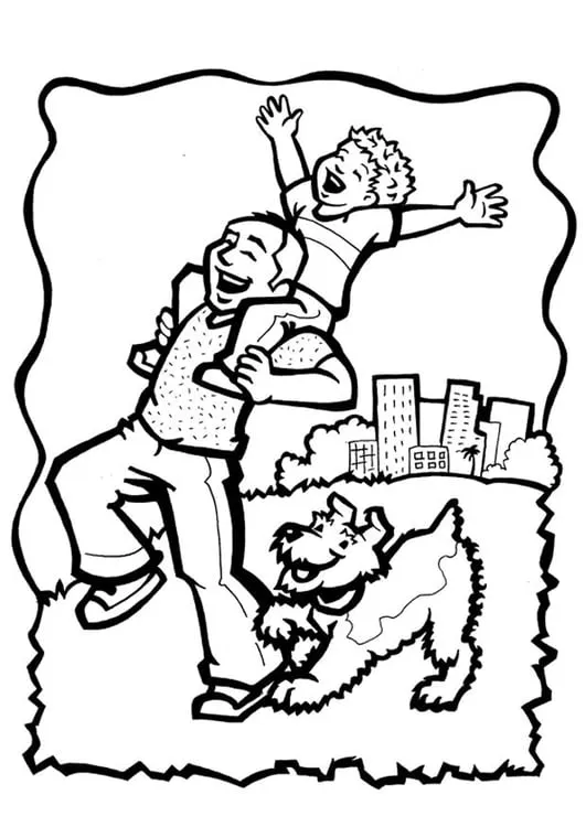 Dibujo para colorear Día del padre - Dibujos Para Imprimir Gratis - Img 11163 Dibujo para colorear Día del padre - Dibujos Para Imprimir Gratis - Img 11163