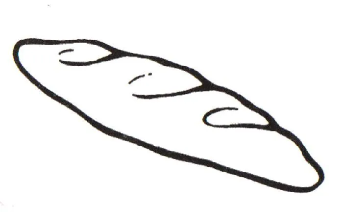 Dibujos de un pan para colorear - Imagui