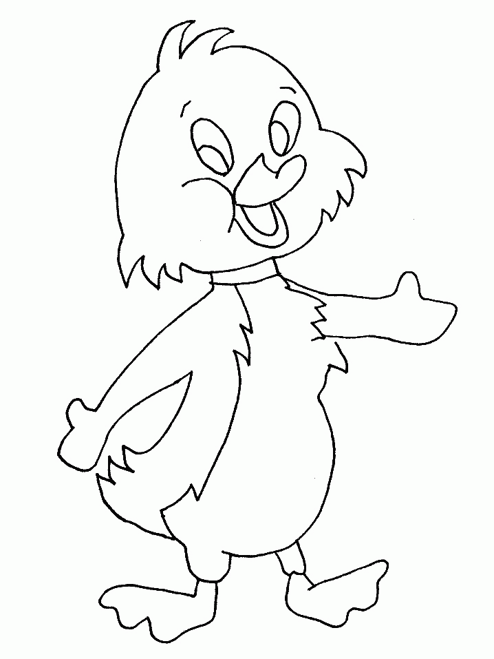 Dibujo para colorear Patito 00