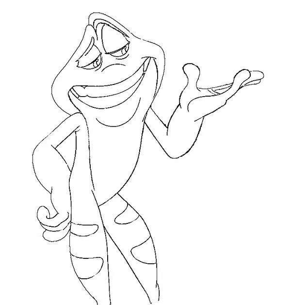 Dibujo para colorear Peliculas en los cines : Tiana y el Sapo 2