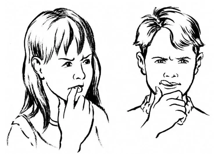Dibujo para colorear Pensando - Dibujos Para Imprimir Gratis - Img 8907