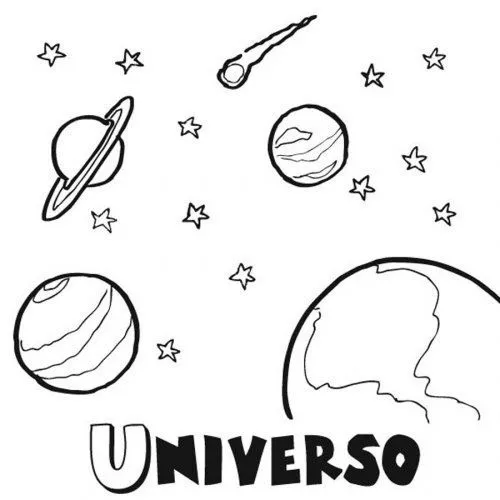 Dibujo para colorear de los planetas - Dibujos para colorear del ...