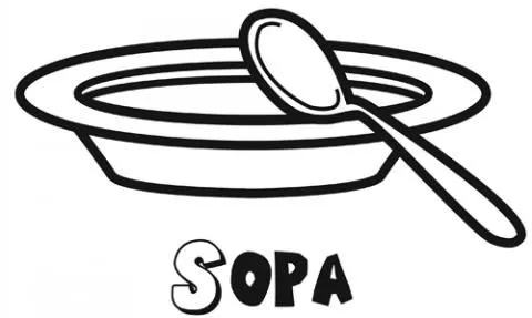 Dibujo de sopa - Imagui