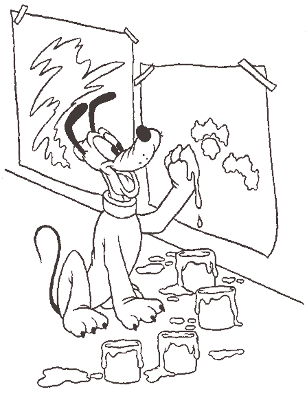 Dibujo cara de Pluto - Imagui