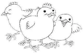 Dibujo para colorear de un pollito - Imagui Dibujo para colorear de un pollito - Imagui