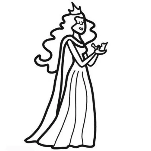 Dibujo para colorear de una princesa - Dibujos para colorear de ... Dibujo para colorear de una princesa - Dibujos para colorear de ...