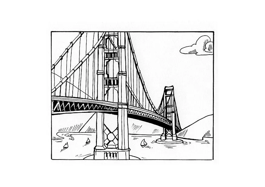 Dibujo para colorear Puente - Dibujos Para Imprimir Gratis - Img 10442