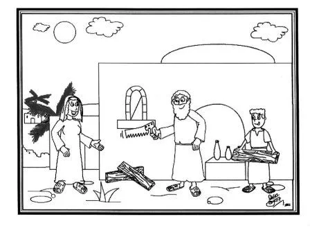 Dibujo para colorear "Jesus carpintero ayuda a Jose" - Portal Escuela Dibujo para colorear "Jesus carpintero ayuda a Jose" - Portal Escuela
