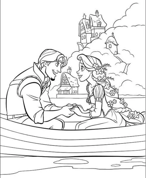 Dibujos rapunzel para colorear e imprimir - Imagui